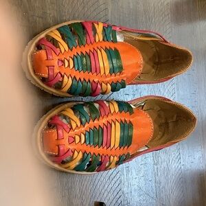 Vibrant Multicolor Woven Women's Loafers